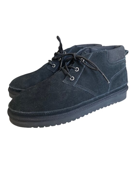 Koolaburra By UGG Shoes - Koolaburra UGG Advay Suede Black Lace-Up Chukka Boots Shearling Womens Size 9